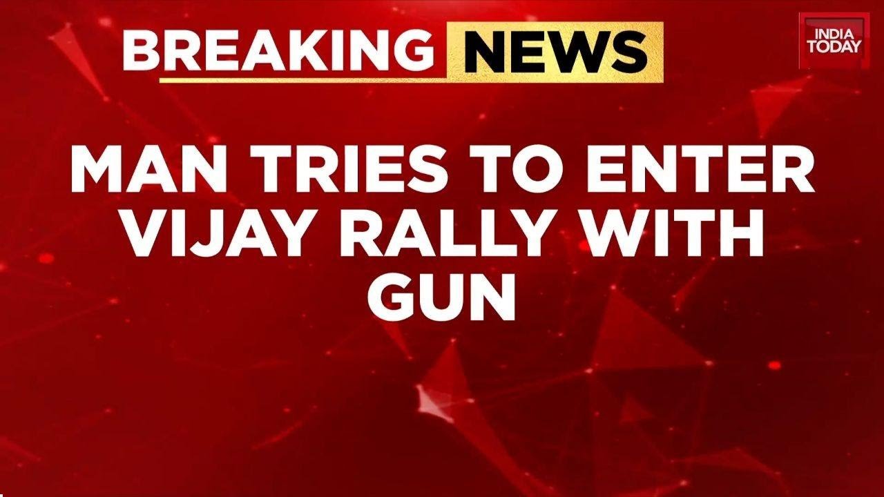 Vijay&rsquo;s Puducherry Rally: Gunman Detained | Major Security Breach Ahead of TVK Chief&rsquo;s Speech