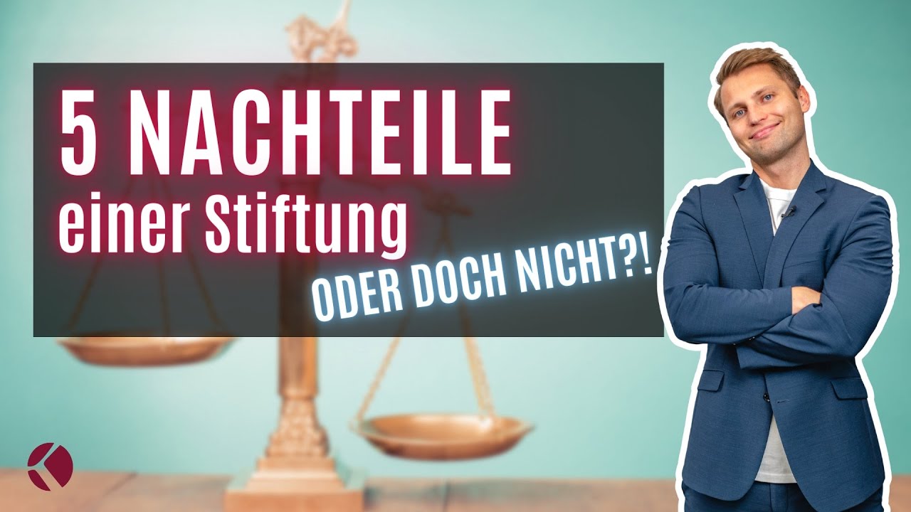 5 NACHTEILE EINER STIFTUNG