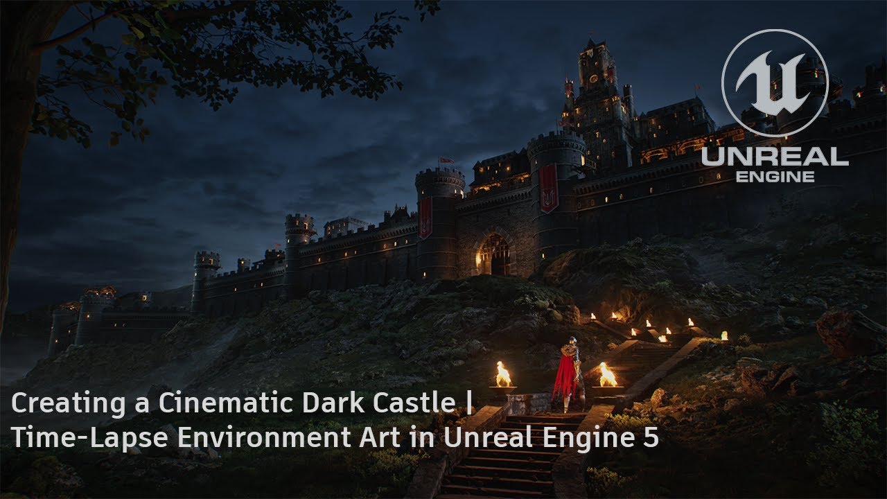 Creating a Cinematic Dark Castle | Time-Lapse Environment Art in Unreal Engine 5
