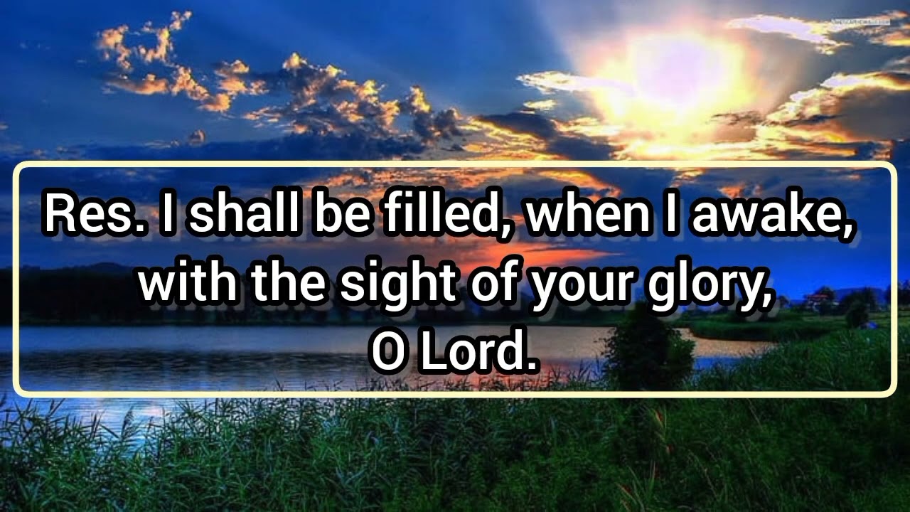 I shall be filled, when I awake; 32nd Sunday in Ordinary Time, Year C