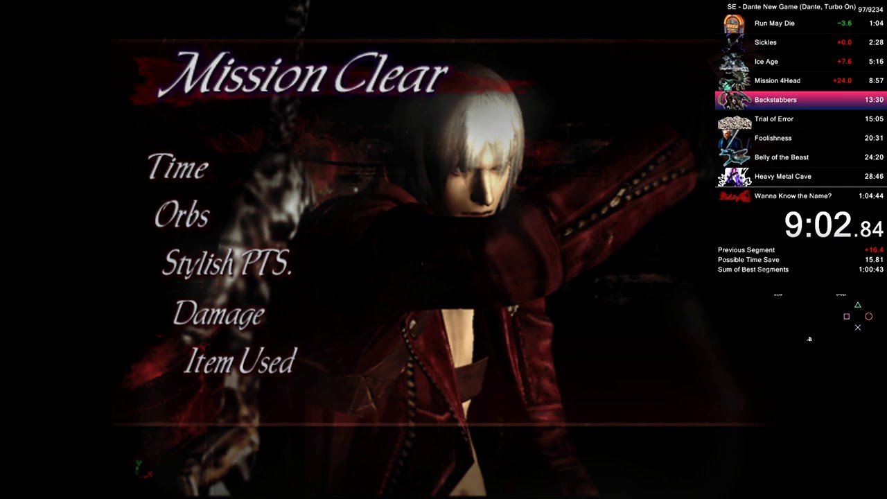 DMC3 Dante NG Normal in 1:04:24