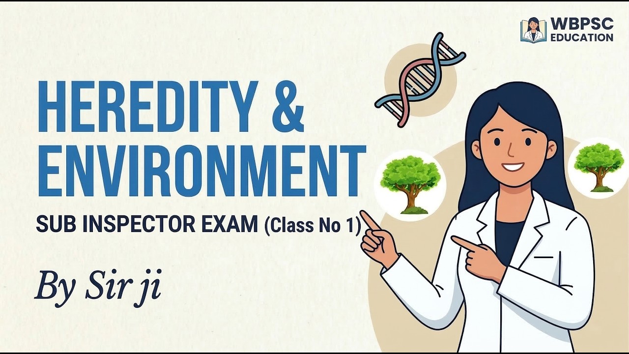 WBPSC EDUCATION SUB INSPECTOR,  HEREDITY & ENVIRONMENT