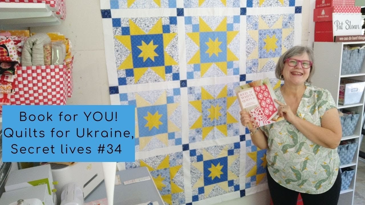 Book for YOU! Quilts for Ukraine, Secret lives #34