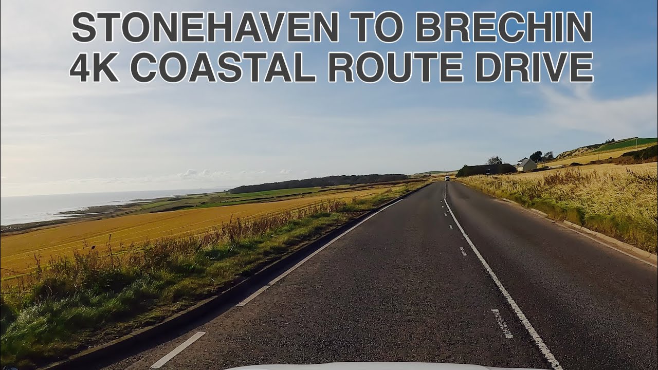 Stonehaven to Brechin | Scotland 4K Coastal Route Drive