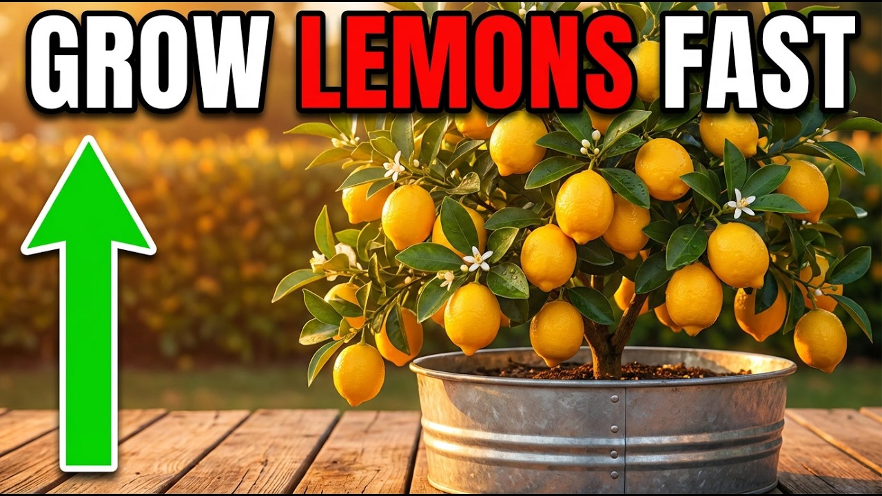 The FASTEST Way To Grow a Lemon Tree With TONS of Lemons!