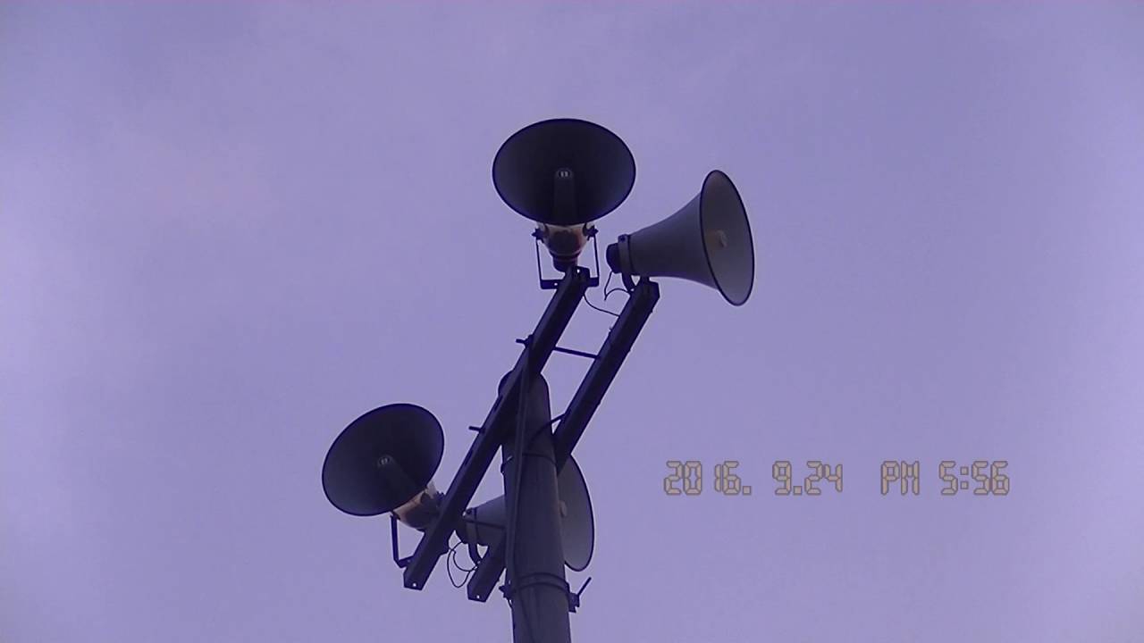 防災町内有線　福岡県春日市大和町17時55分　新音源「夕焼け小焼け」