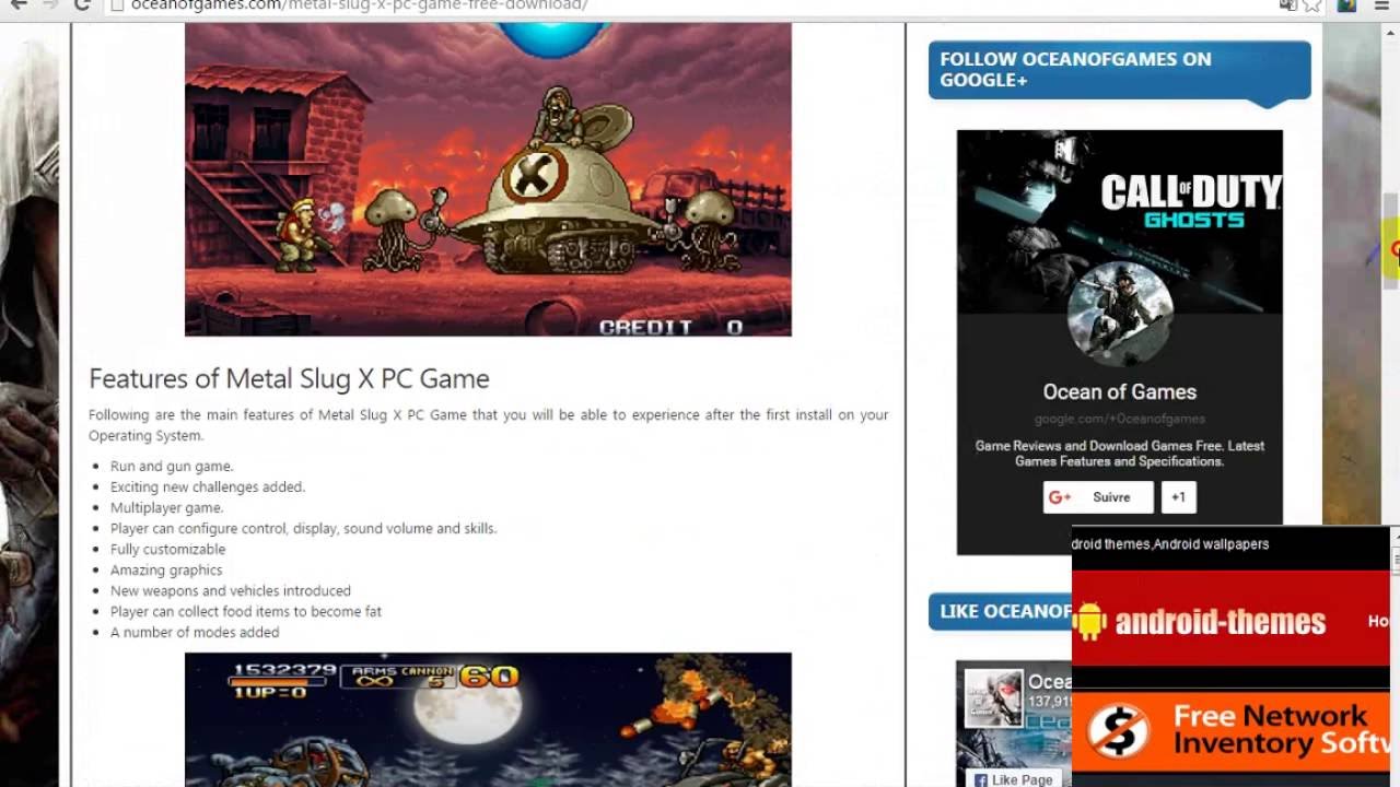 comment telecharger et installer metal slug x sur pc