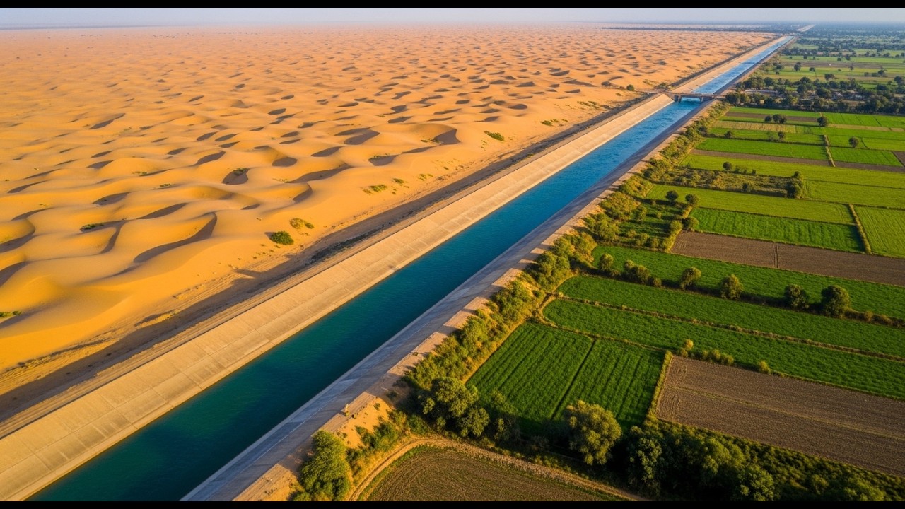 How India Poured Billions of Liters of Water Across 650 Kilometers of Desert