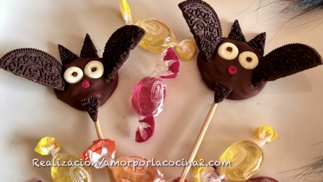 Murcielagos  con  Oreo y Chocolate