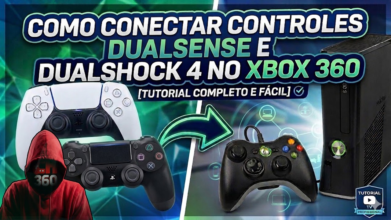 COMO CONECTAR CONTROLE DUALSENSE NO XBOX 360 RGH/EXPLOIT