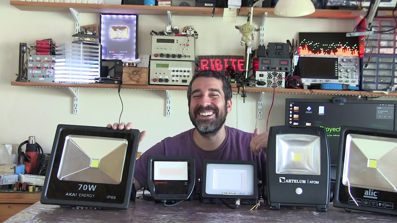 Probando reflectores led