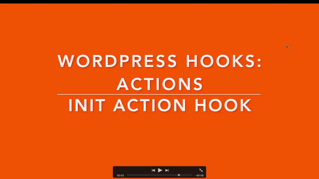 WordPress Hooks Actions - init hook Part- 6 Example
