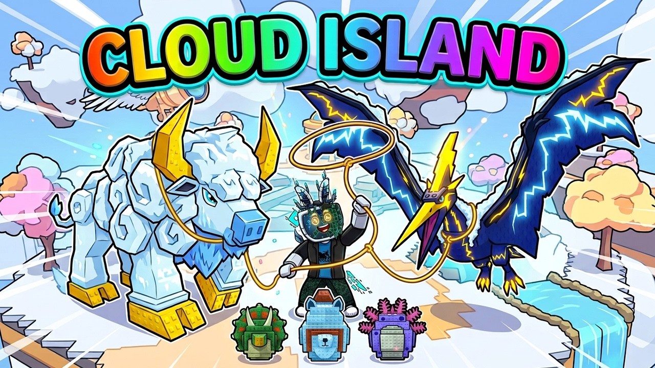 Catch and Tame Cloud Island Update COMPLETE! All Pets, Boss, Divine, & Breeding Guide Part 5 #roblox