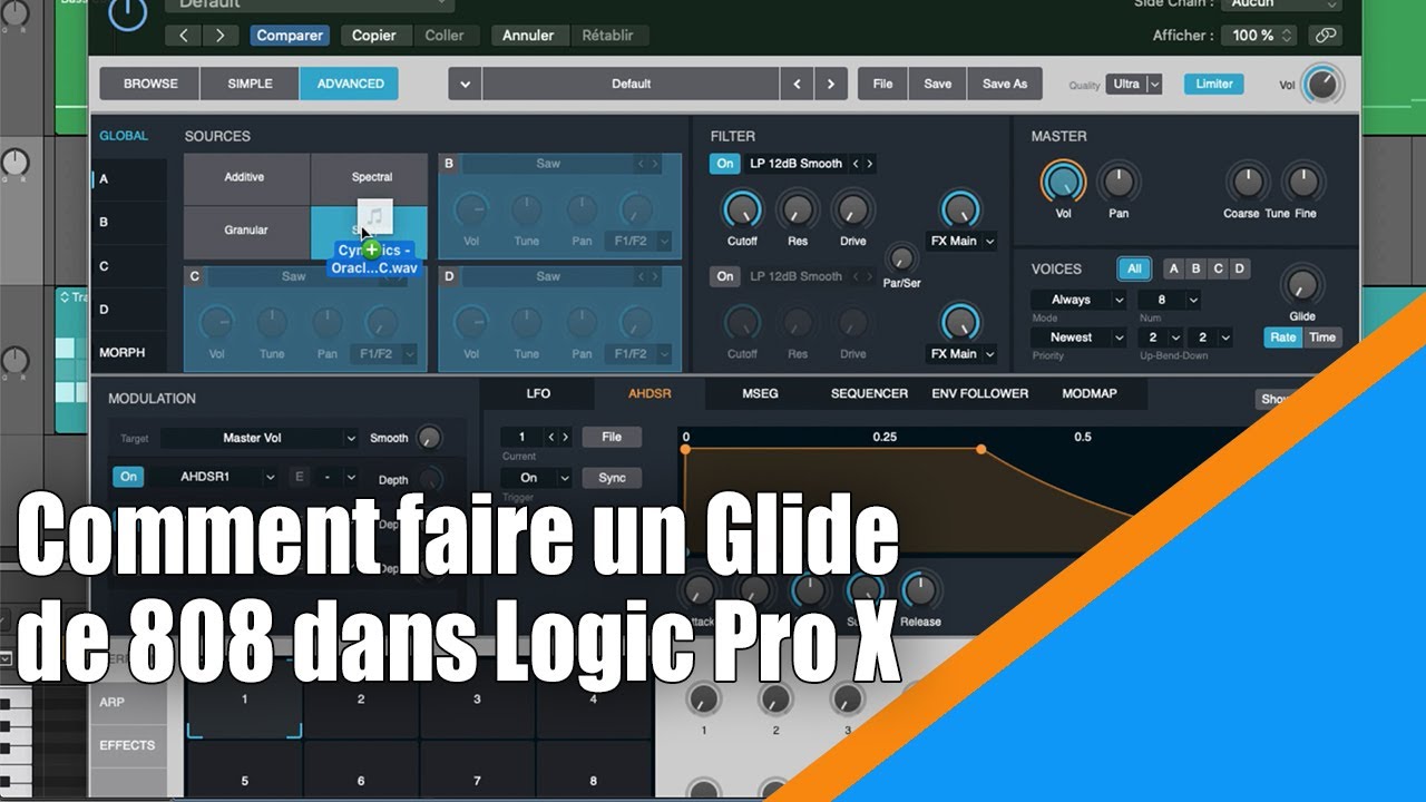 Tutoriel Logic Pro X (en Français): comment faire un Glide de 808 dans Logic Pro X.