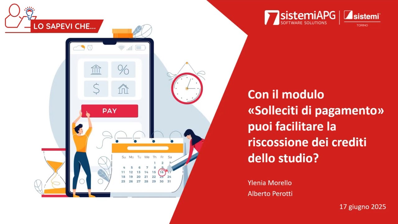 Lo sapevi che - Solleciti di pagamento - 17/06/2025