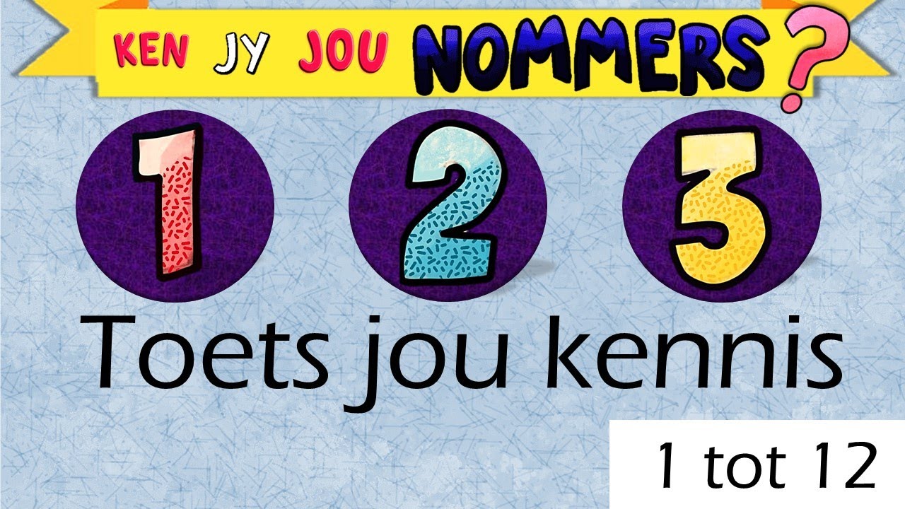 Nommers 1 tot 12 TRANSLATE