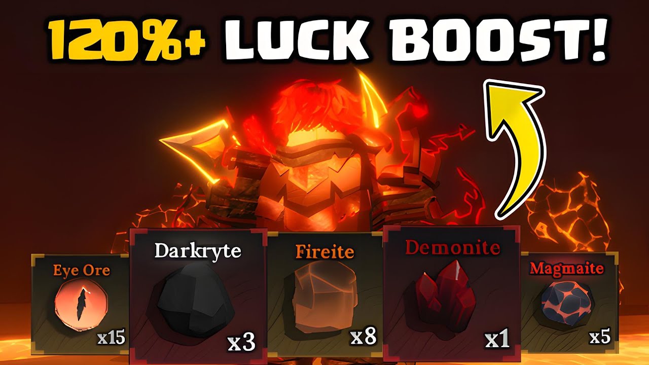 How To Get LEGENDARY & MYTHIC ORES Fast With Luck Boost in The Forge Roblox