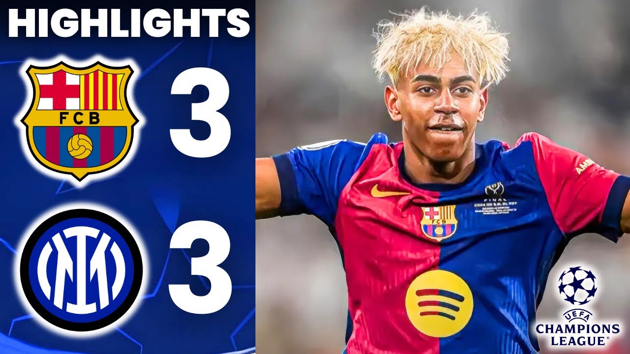 Barcelona vs Inter Milan (3-3) | All Goals & Highlights | UEFA Champions League