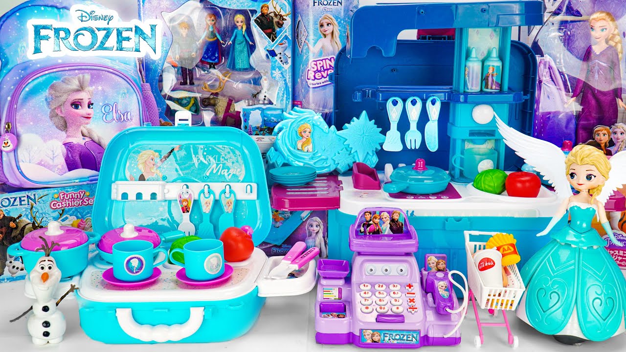 Unboxing Surprise with Disney Frozen Toys Collection | Elsa's Blue Kitchen Cooking Playset Review