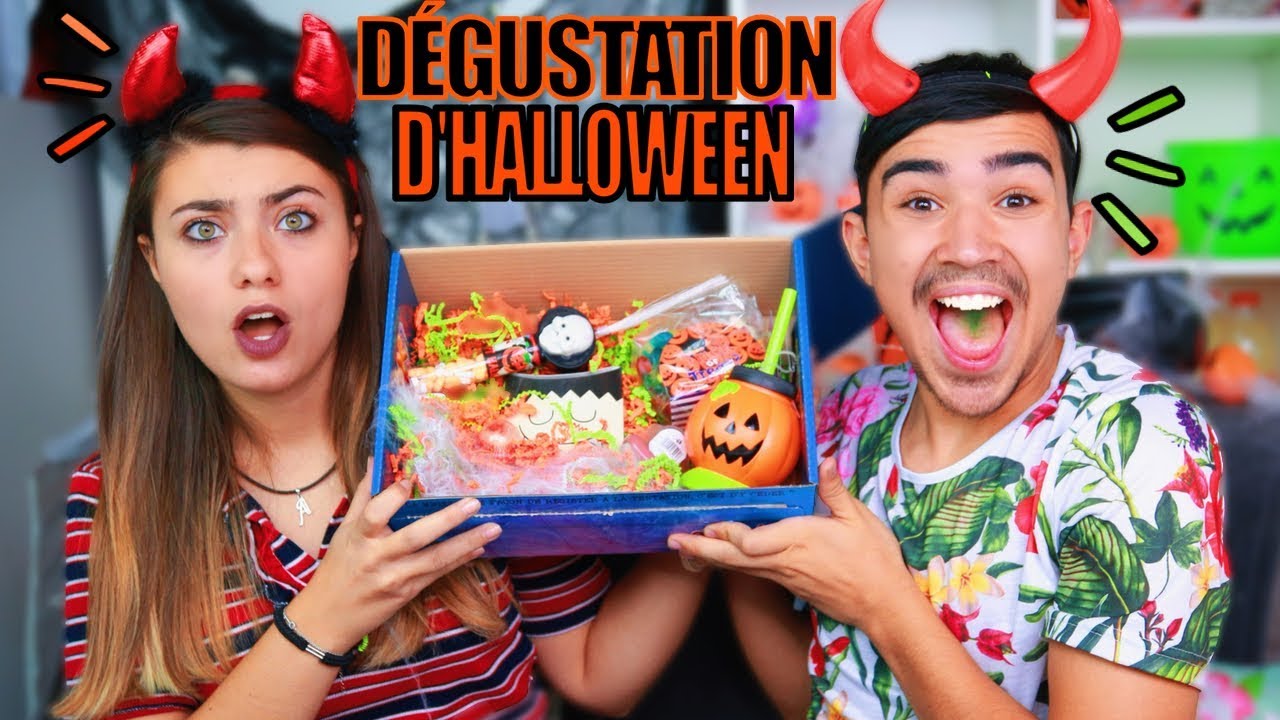 DÉGUSTATION D'HALLOWEEN ?!! Jonathan et Amandine