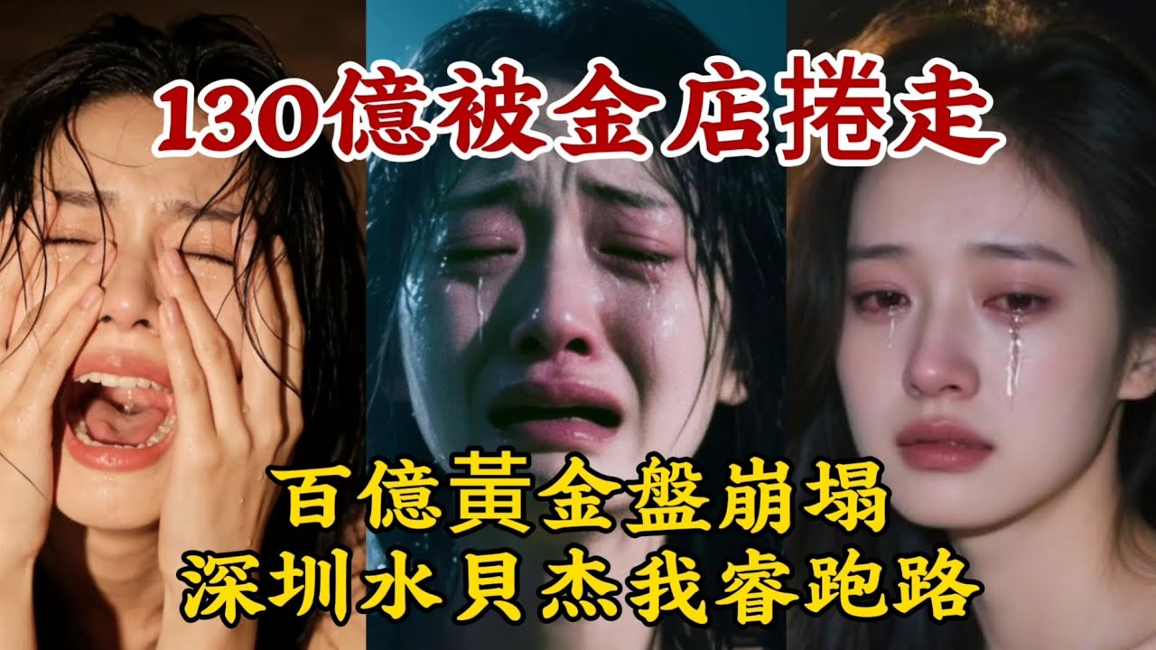 【130億被金店捲走】深圳水貝杰我睿跑路。百億黃金盤崩塌。