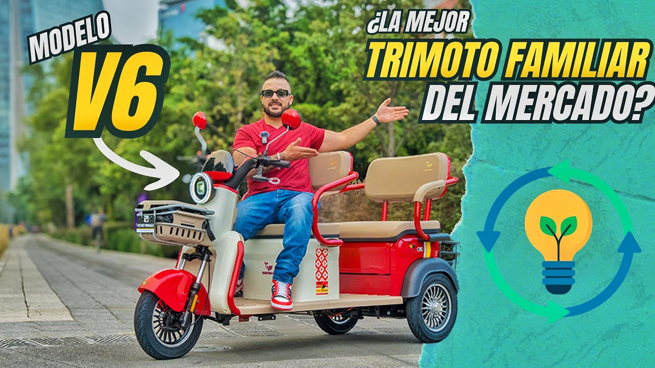 triciclo electrico familiar perfecto para pasear o para ir de compras nuevo modelo v6