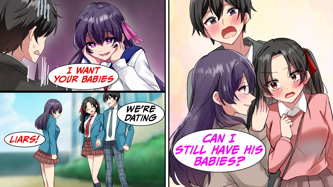 [Manga Dub] The Yandere wants my babies, so I ask the girl next to me to pretend, but... [RomCom]