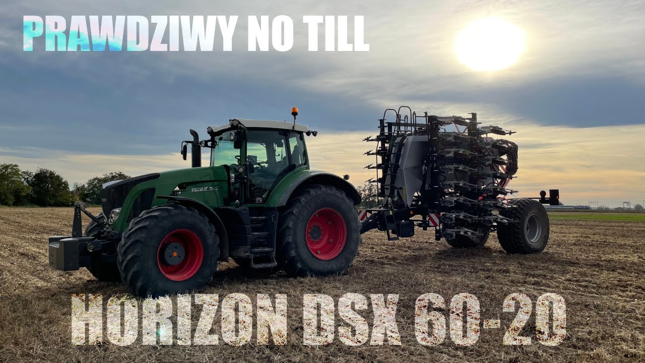 Pierwszy w Polsce! HORIZON DSX 60-20 w polu! Siew bez żadnej uprawy!