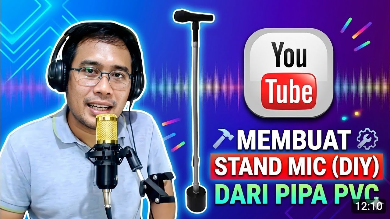 Membuat stand mic DIY | dari pipa PVC