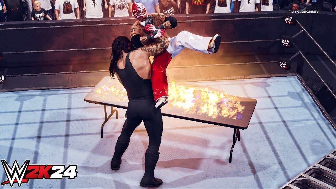 WWE 2k24 - Undertaker vs Rey Mysterio: Extreme Rules Match at Smackdown 