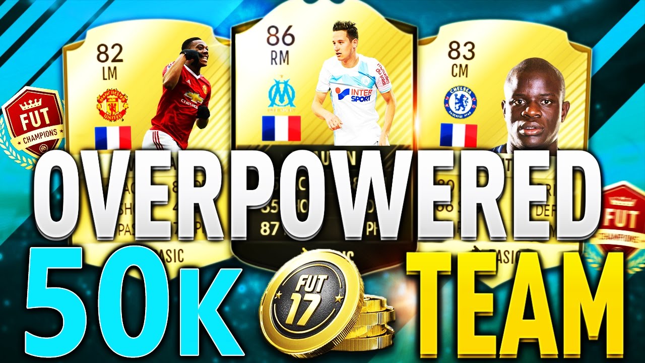 BEST CHEAP OVERPOWERED 50K FUT CHAMPIONS TOTS MARKET CRASH SQUAD BUILDER! FIFA 17 ULTIMATE TEAM