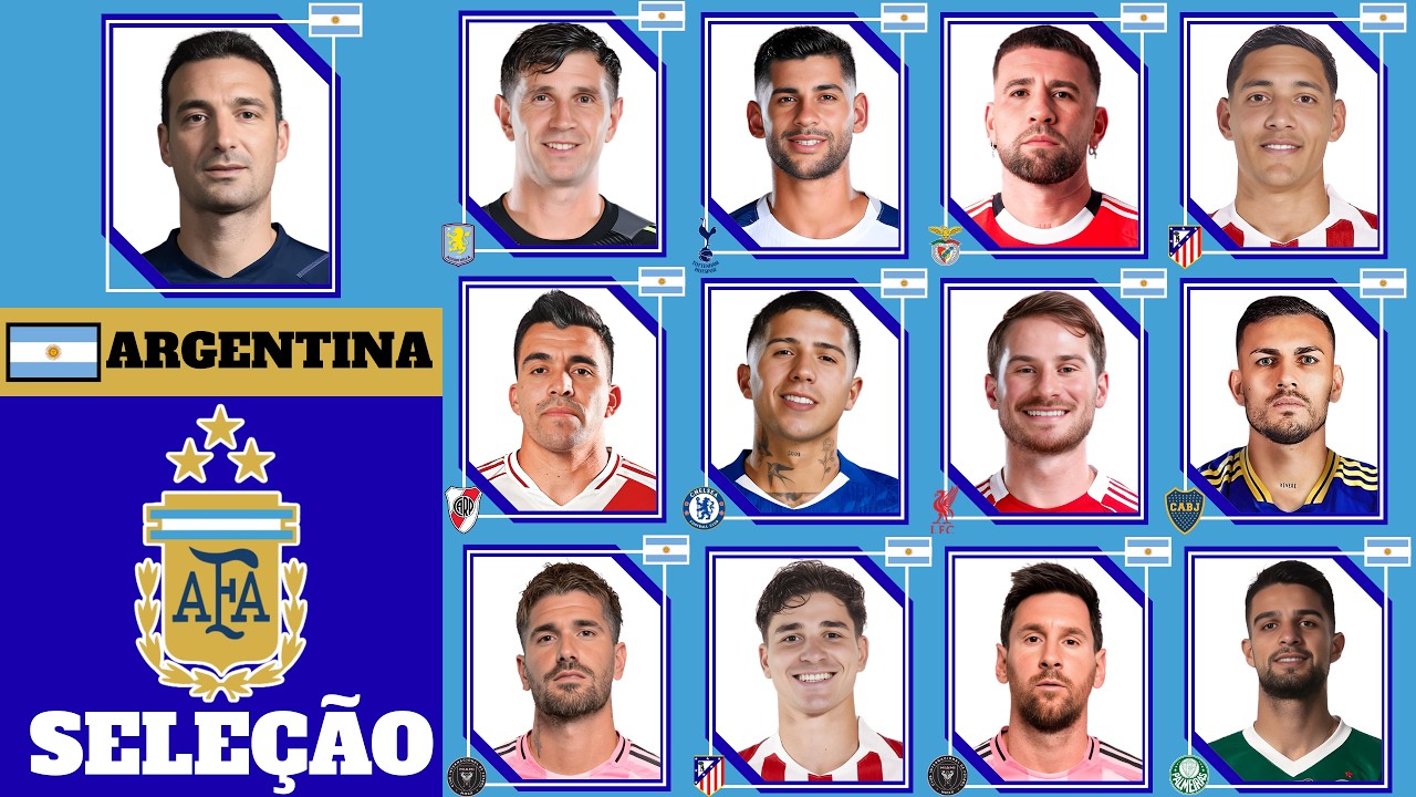 CONVOCADOS DA SELEÇÃO ARGENTINA PARA OS AMISTOSOS EM MARÇO DE 2026, VISANDO A COPA DO MUNDO DA FIFA