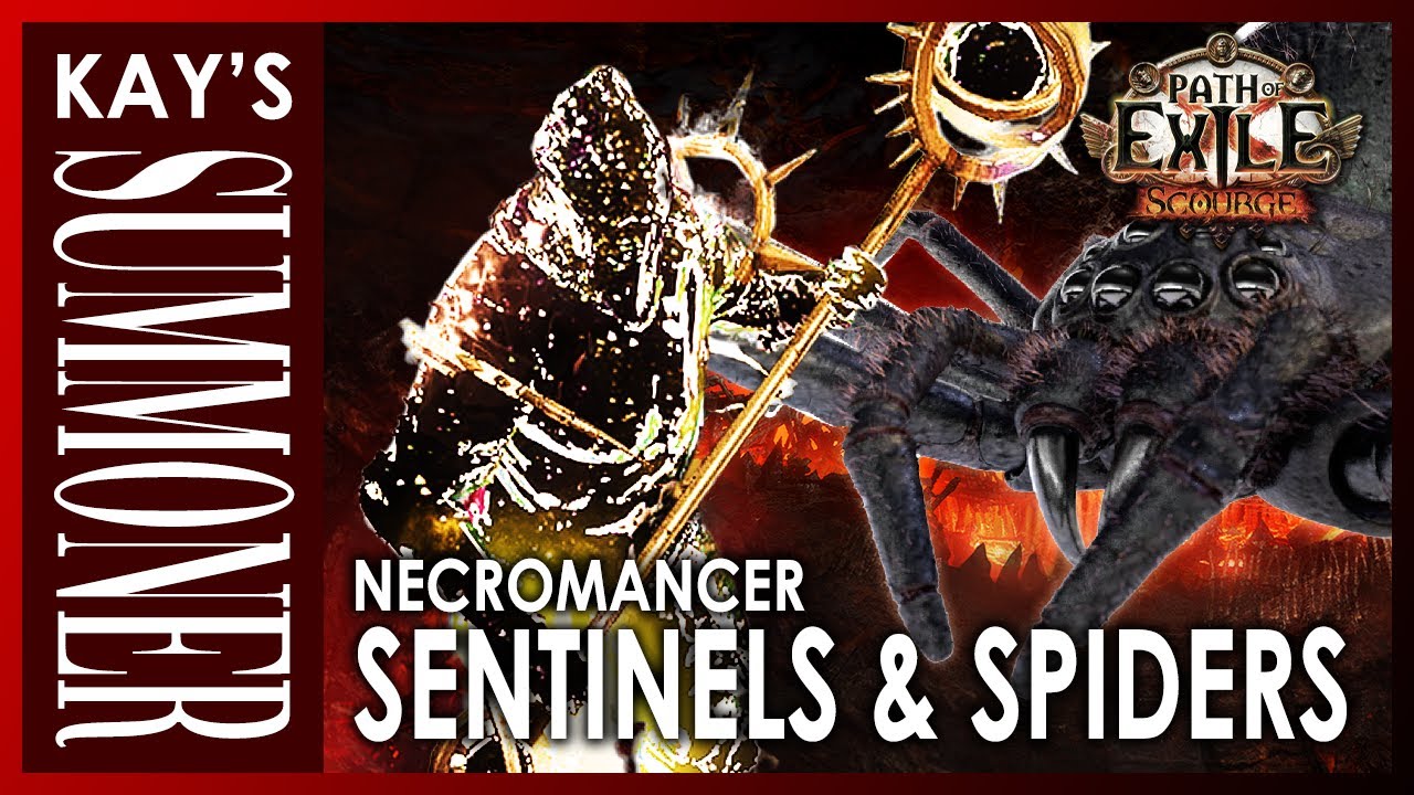 PoE 3.16 - Phys/Impale Sentinels & Spiders Necromancer - Scourge League - Endgame Boss Killer