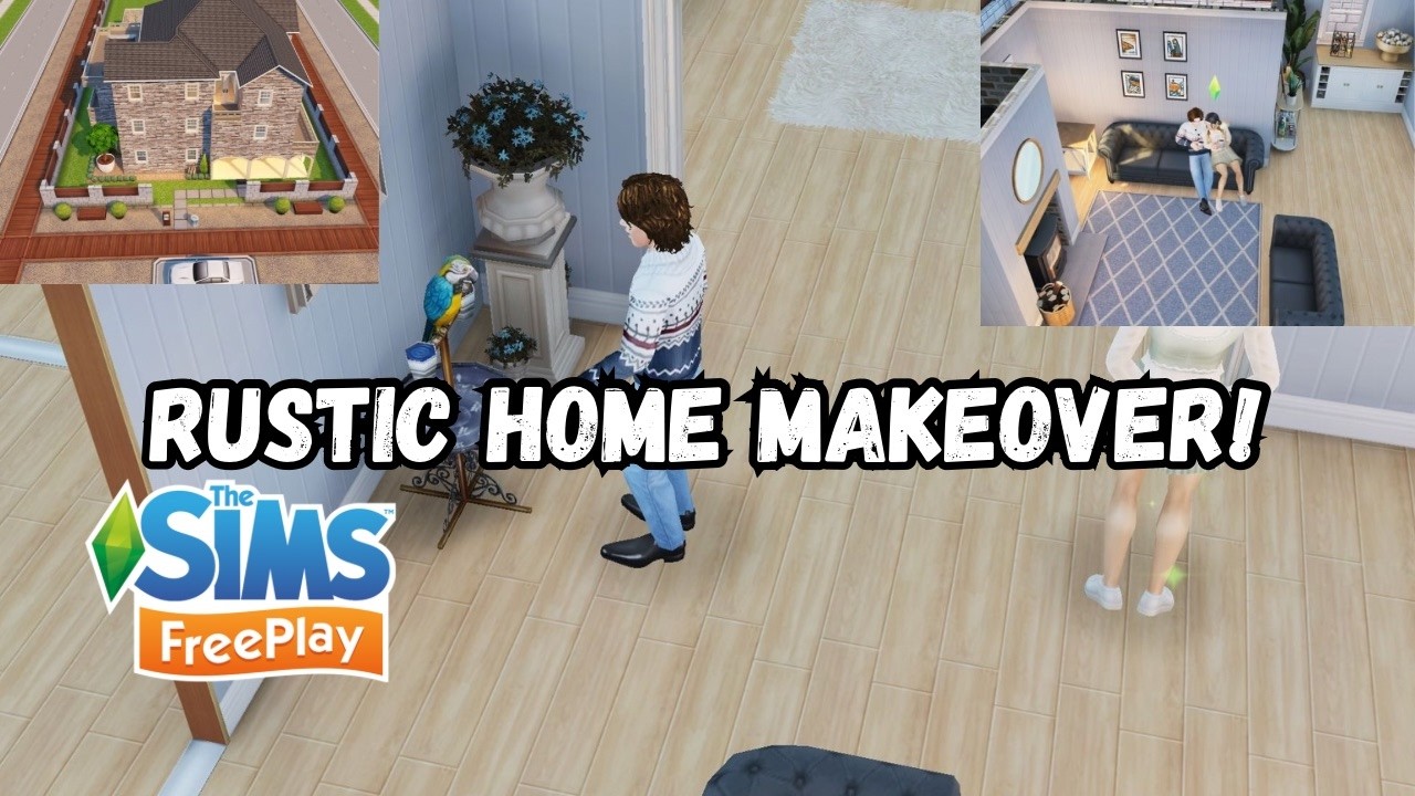 Huge Rustic Family Home! Sims FreePlay Architect House #7 Large Lot Remodel