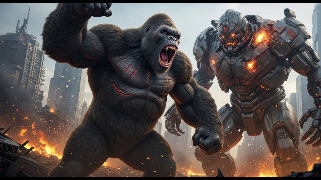 King Kong vs Mecha Titan | Ultimate City Destruction Battle
