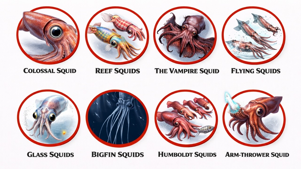 Every Type of Squid Explained