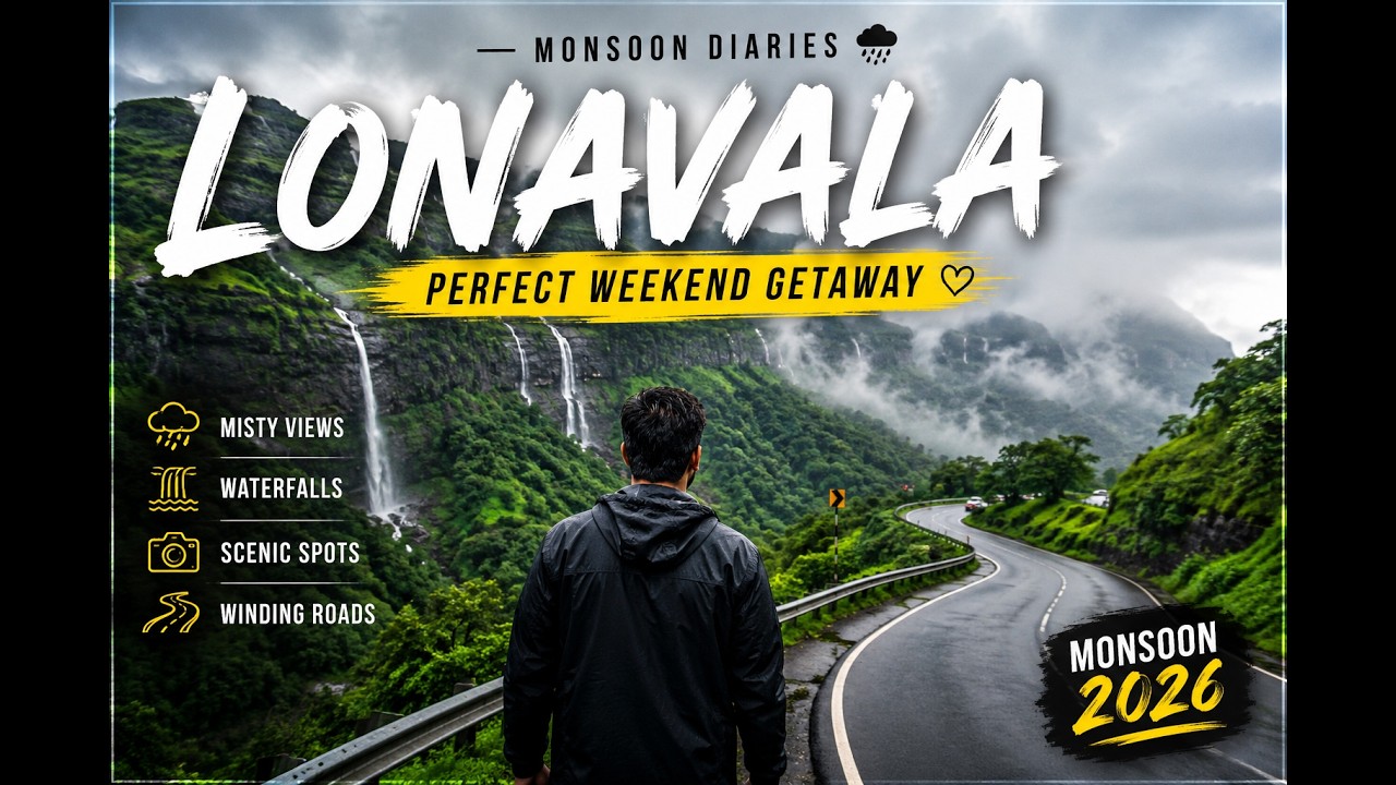 Lonavala in Monsoon 2026 🌧️ | Waterfalls, Misty Roads & the Perfect Weekend Getaway | Travel Vlog