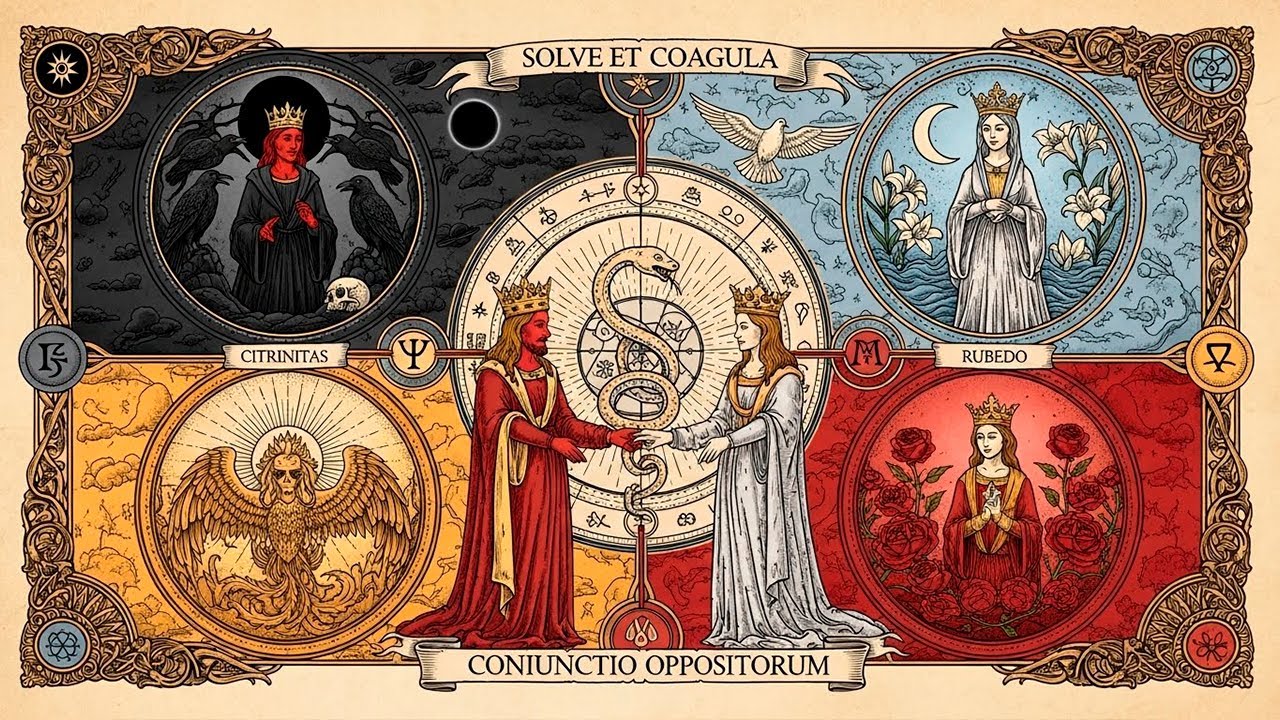 The Red King & White Queen — The 4 Phases of Internal Marriage (Alchemical Union)