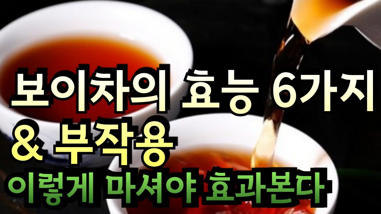 보이차의 놀라운 효능 6가지 & 부작용 이렇게 마셔야 효과본다