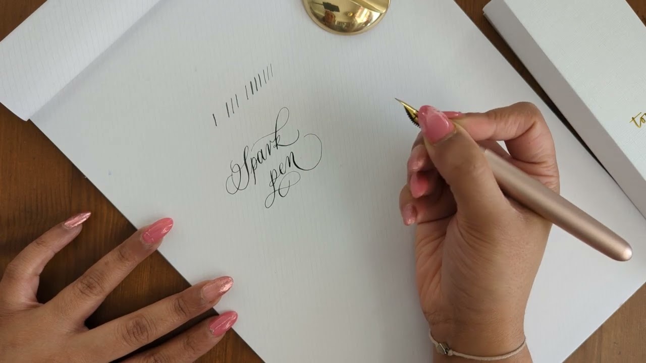 Calligraphy - Spark Pen live demo @tomsstudio