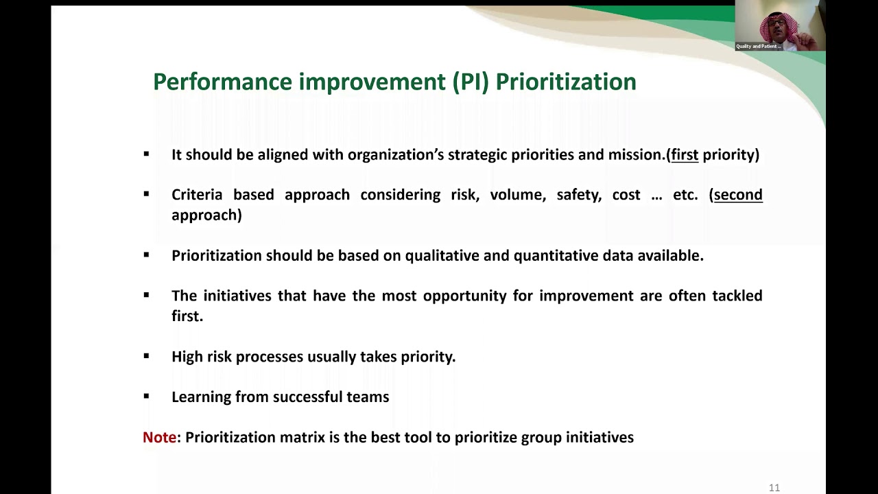 Performance Improvement Part I CPHQ