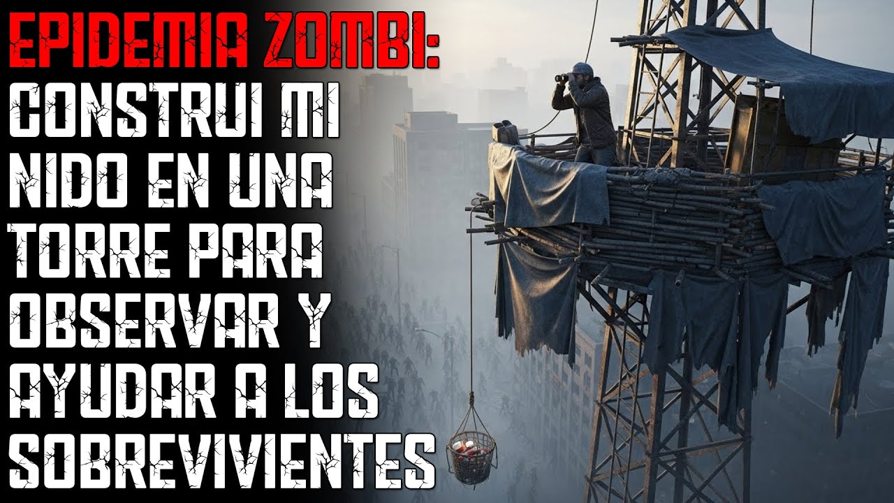 EPIDEMIA DE ZOMBI: Construí mi nido en una torre para observar y ayudar a los sobrevivientes