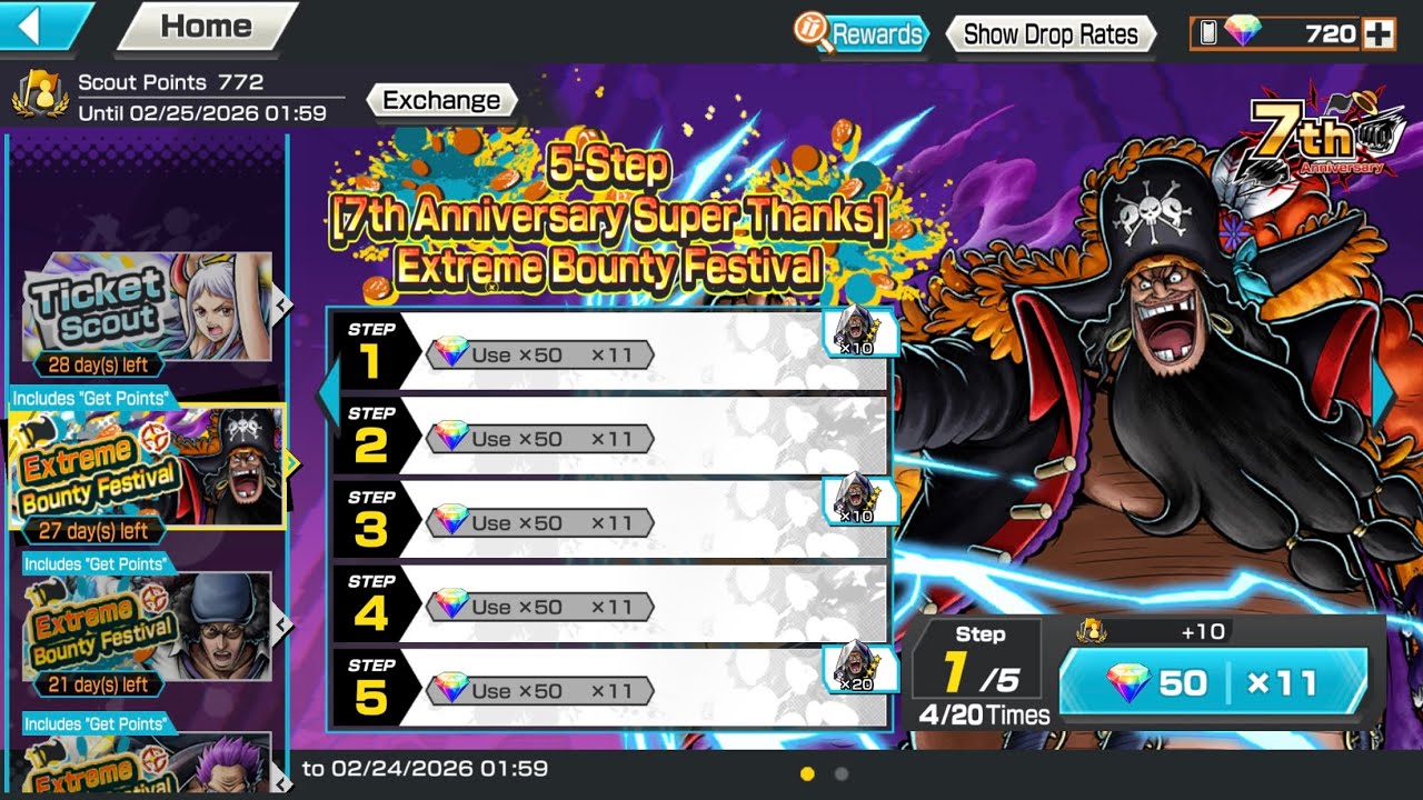 SUMMON NO BARBA NEGRA FLOPEI? ONEPIECE BONTY RUSH