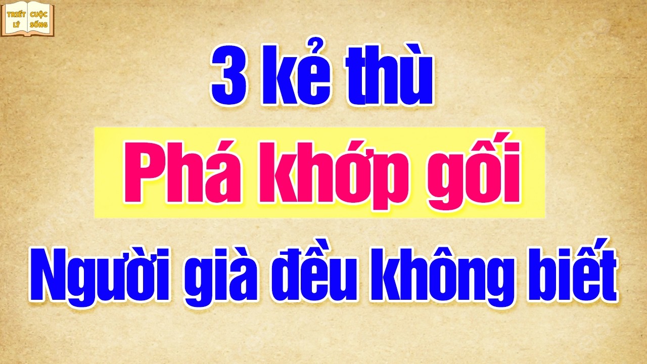 3 habits that are silently destroying the elderly's knee joints - 90% don't know