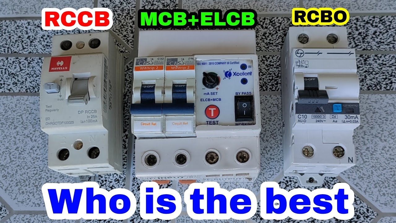 Best work? RCCB MCB+ELCB RCBO।। Best electric circuit breaker ।। electric science trick
