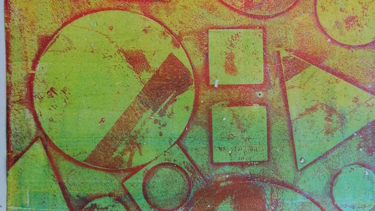 @GelliArts #marchprintingchallenge День 5 - геометрический