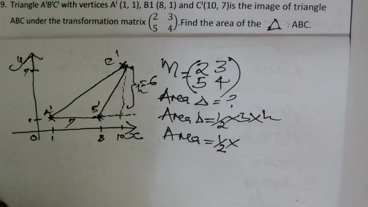 AREA SCALE FACTOR /DETERMINANT OF A MATRIX