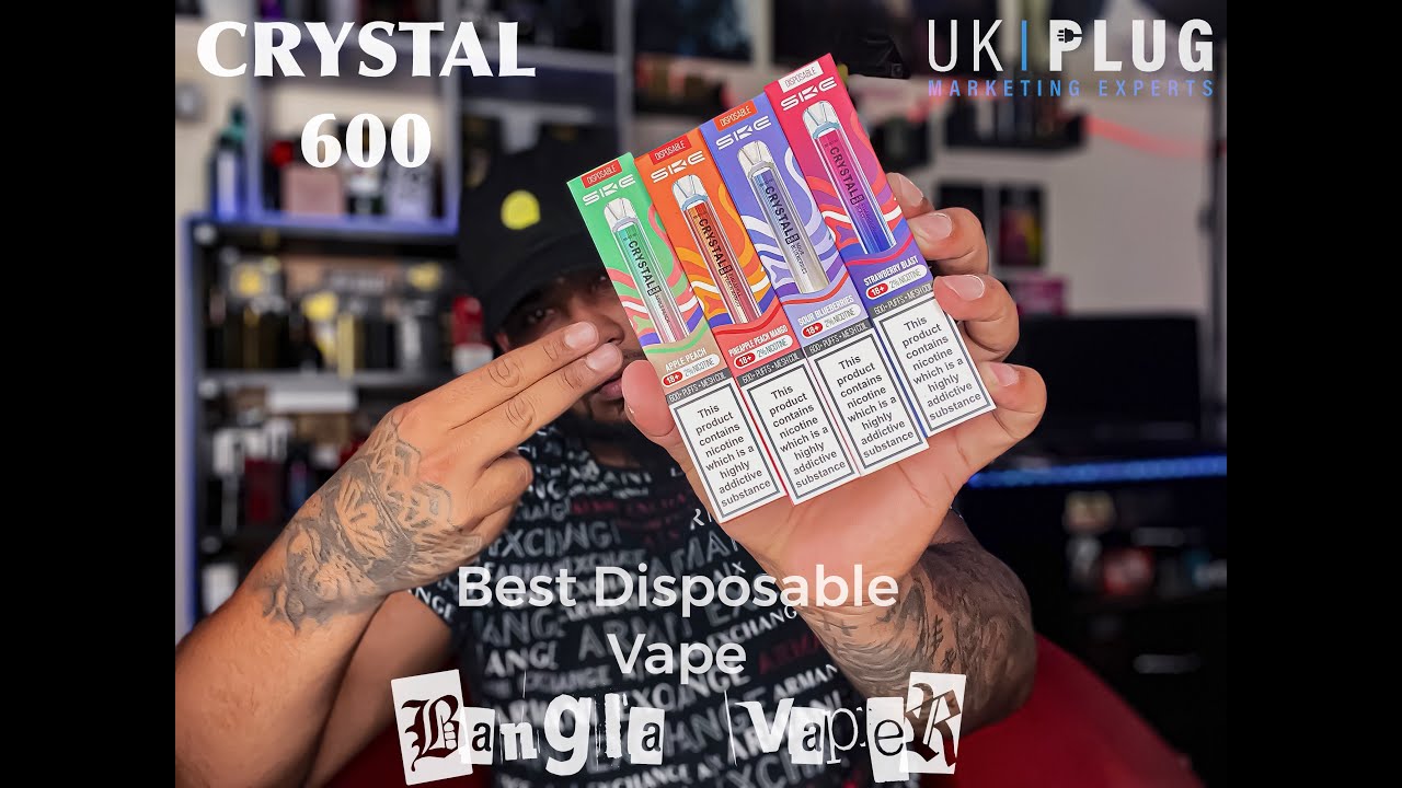 Crystal Vape. Лучший вейп 2022 года. 600 затяжек. Одноразовый вейп. Потрясающие вкусы. Bangla Vap...