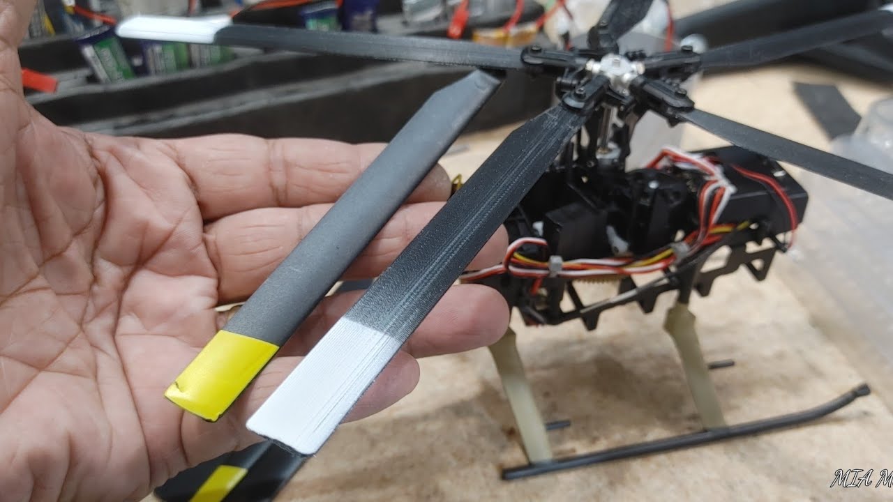 MIA 3D Printed Rotor Blades + Damping for RC ERA C189 RC Helicopter