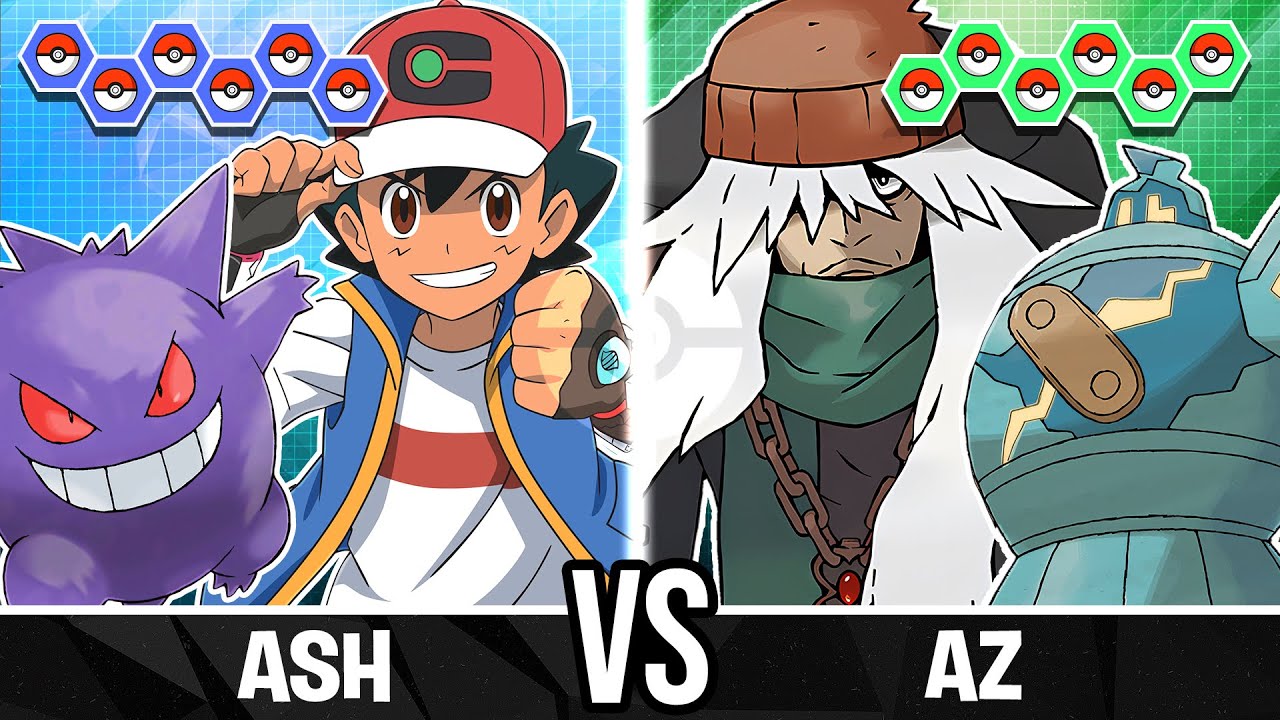 Ash vs AZ - Pokemon Battle